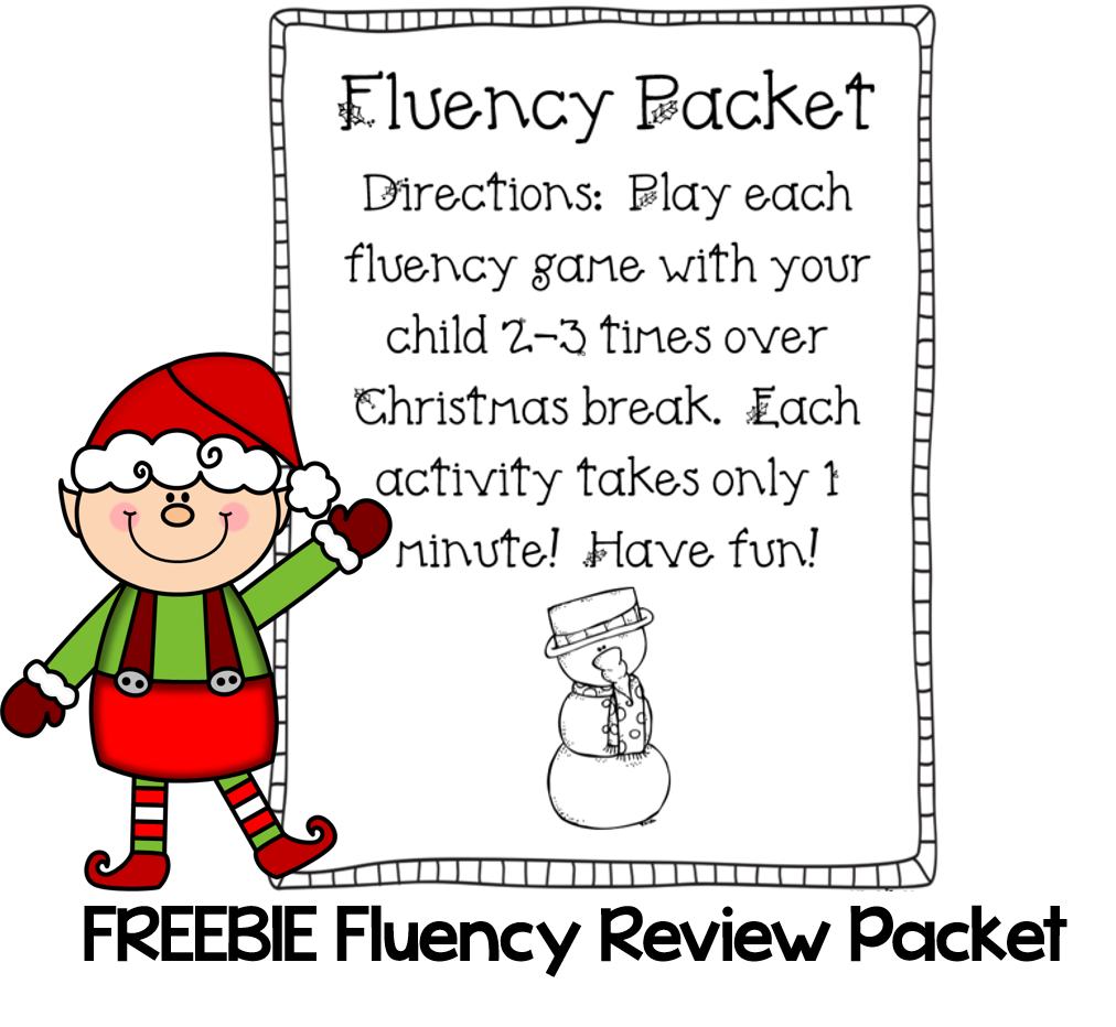 http://www.teacherspayteachers.com/Product/Christmas-Fluency-Packet-FREEBIE-995455