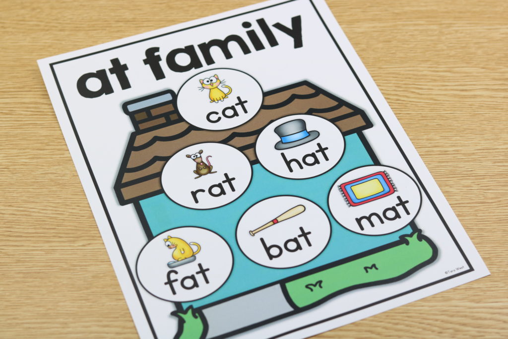 Kindergarten word families