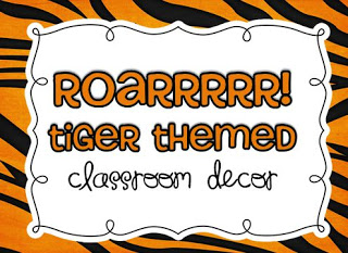 Roarrr!  Tiger Themed Classroom & Math Challenges! {freebies inside}
