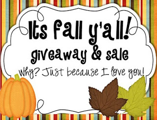 It’s Fall Y’all….Giveaways & Sale!!!