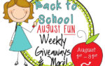 Back to School August Fun! Giveaways & more!