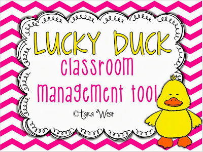 Are you the lucky duck? {a classroom management FREEBIE}