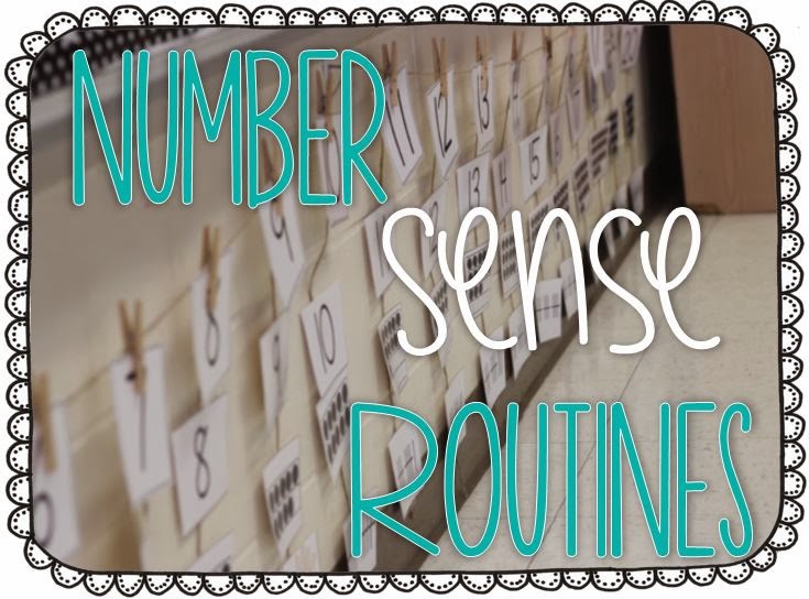Number Sense Routines {freebies included}