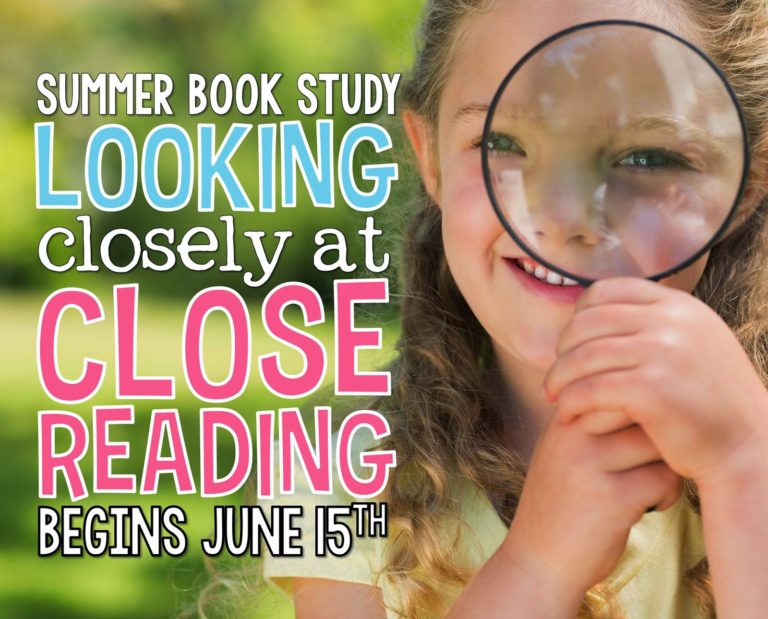 Closing Reading – – Summer Book Study!
