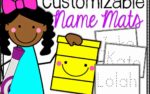 Freebie Customized Name Mats For YOUR Class!