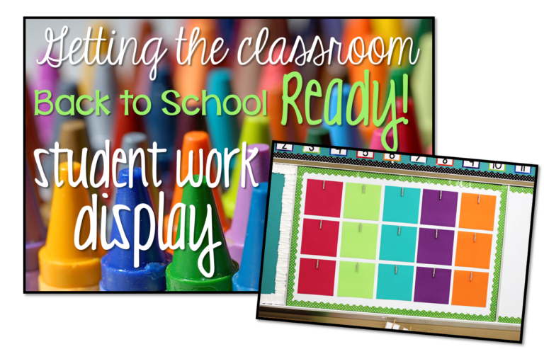 Getting the Classroom Back to School Ready {student work display}