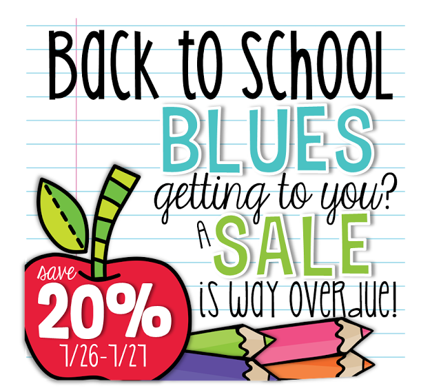 Back to School Blues Sale {and freebies!}