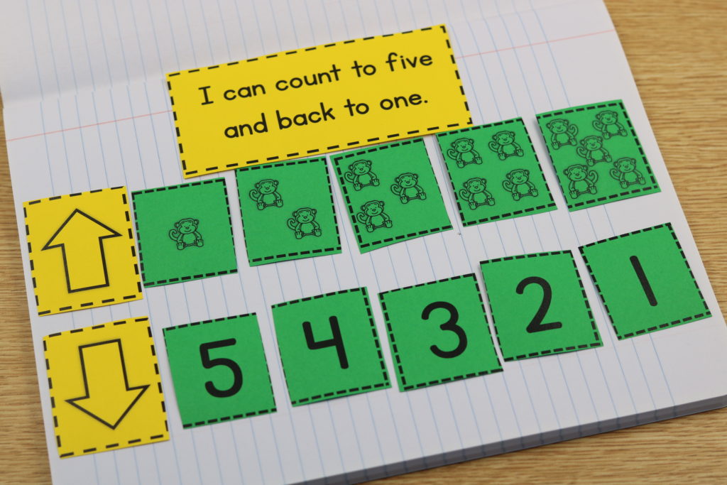kindergarten interactive math notebook