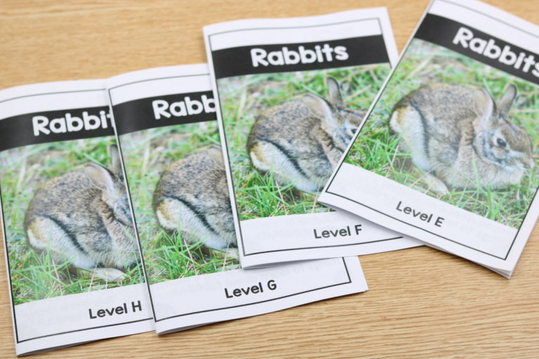 Differentiated Nonfiction Readers (Rabbit Reader Freebie Included)