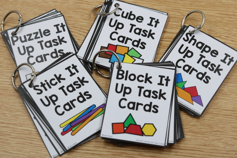 INSTANT Hands-On Task Cards |manipulatives set giveaway|
