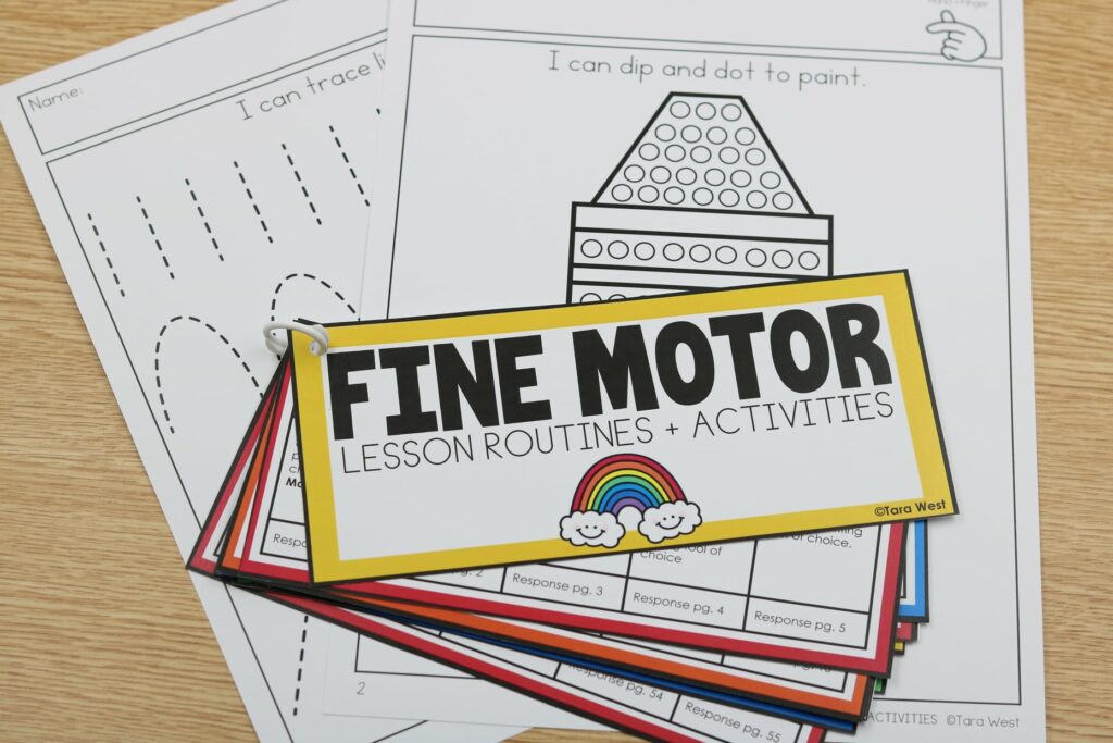 preschool and kindergarten fine motor