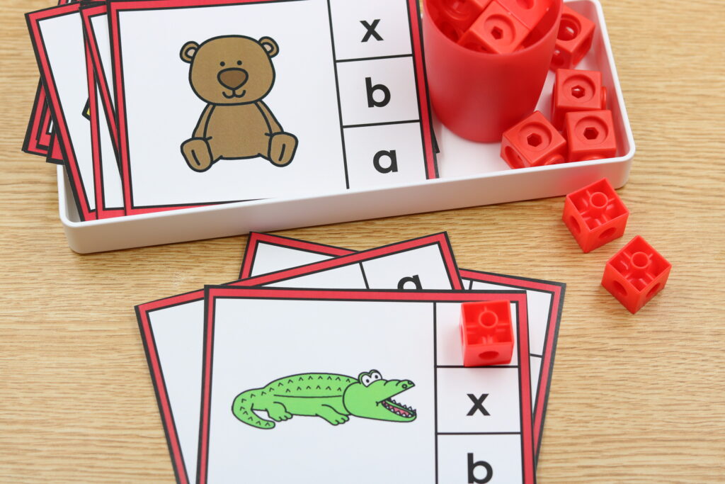 Teddy Bear Alphabet Match and Clip