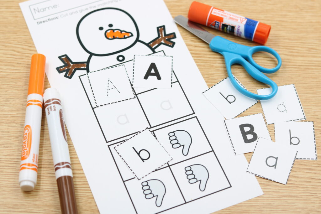 free kindergarten winter worksheets