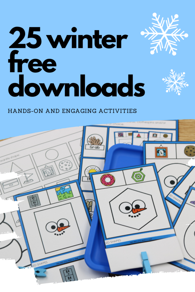 kindergarten winter free activities