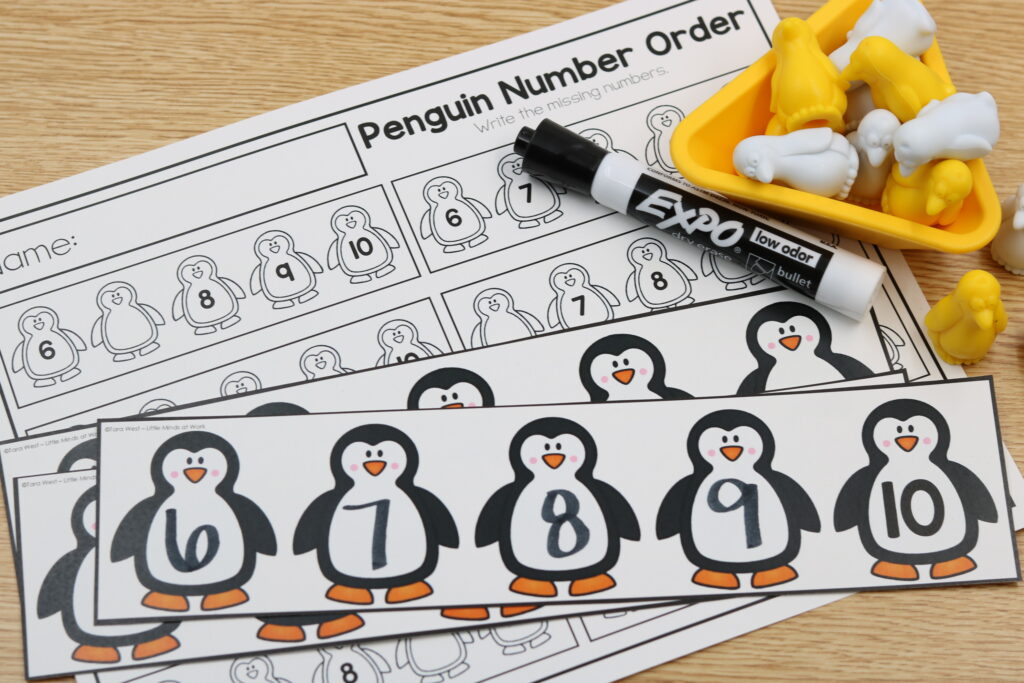 free winter kindergarten math activities