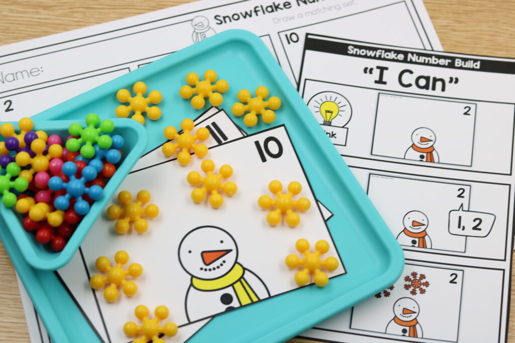 Snowflake Counting Activity Free Download! - Miss Kindergarten