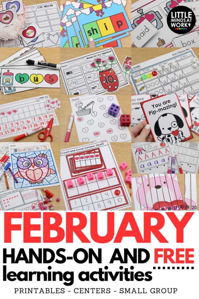 February kindergarten free downloads
