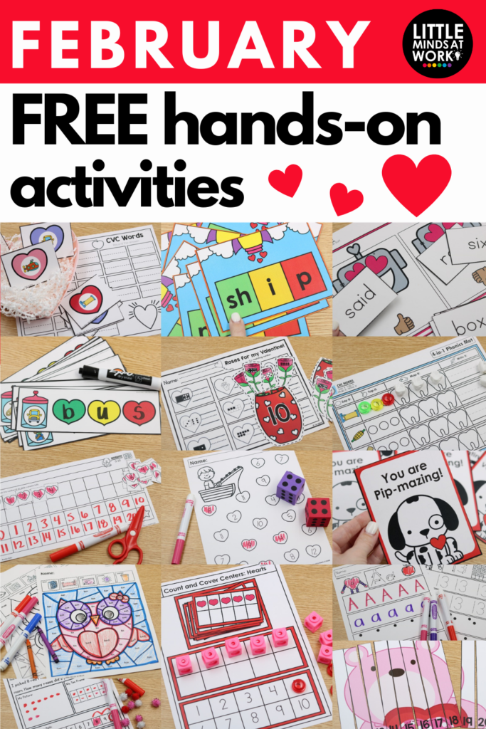 Free February Kindergarten Activities