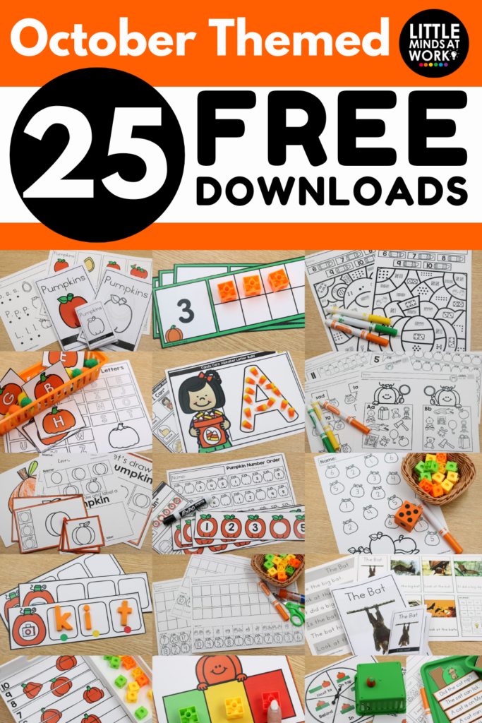 kindergarten october freebies