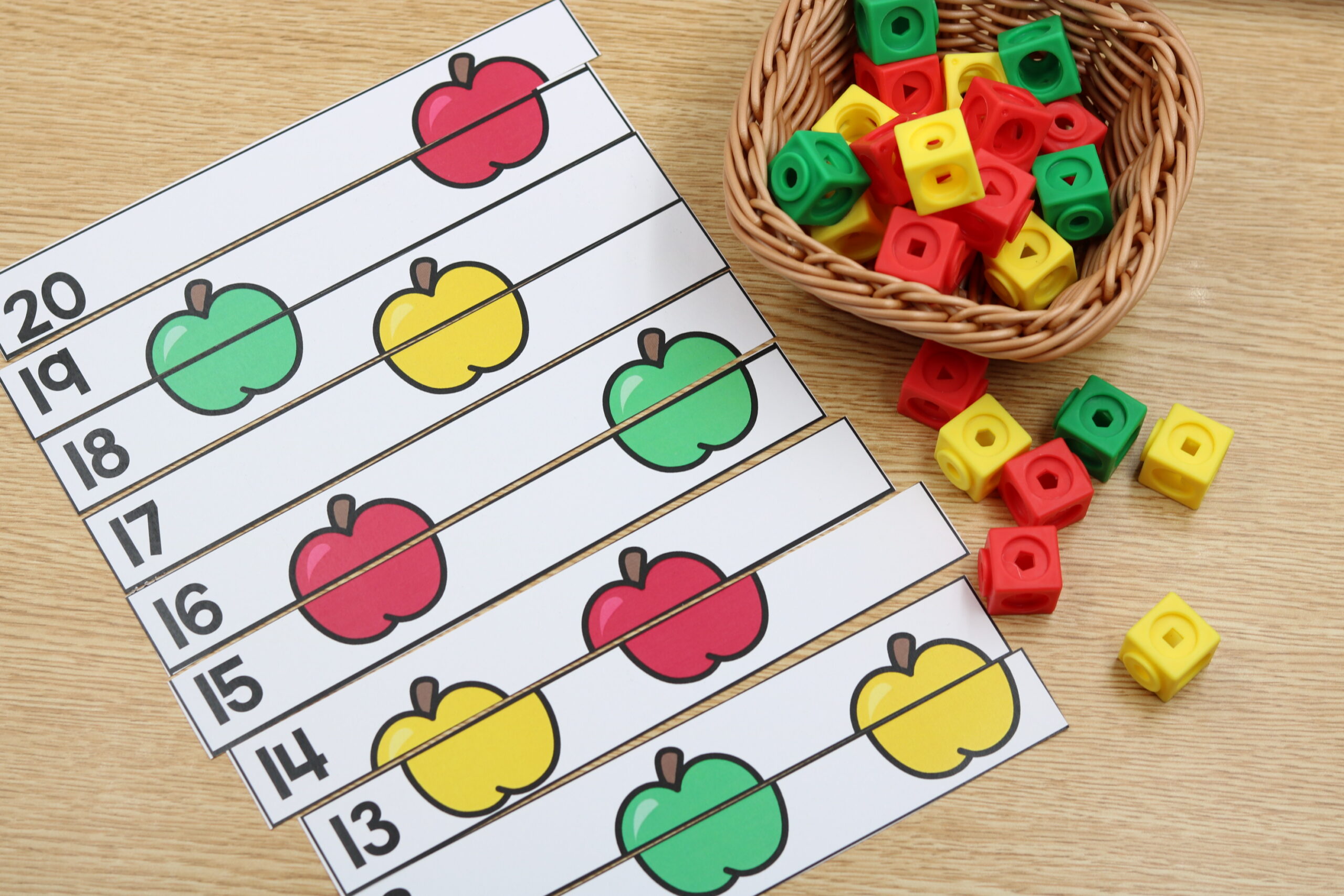 free apple math centers