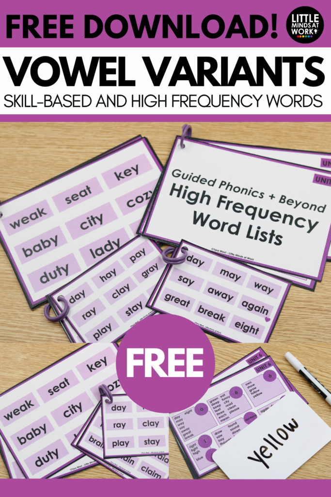 vowel variants science of reading